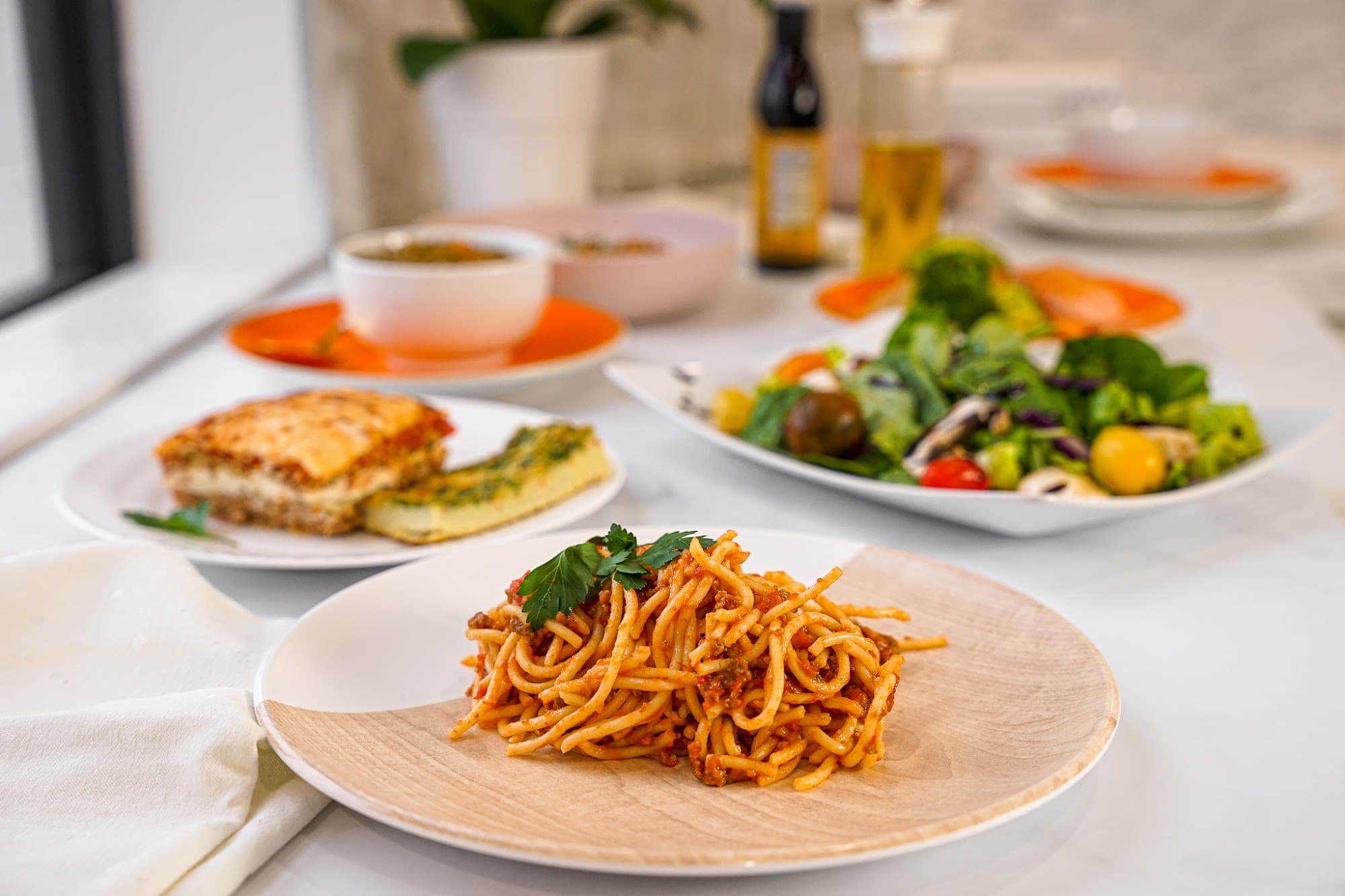 A comforting home-cooked meal plated by a personal chef